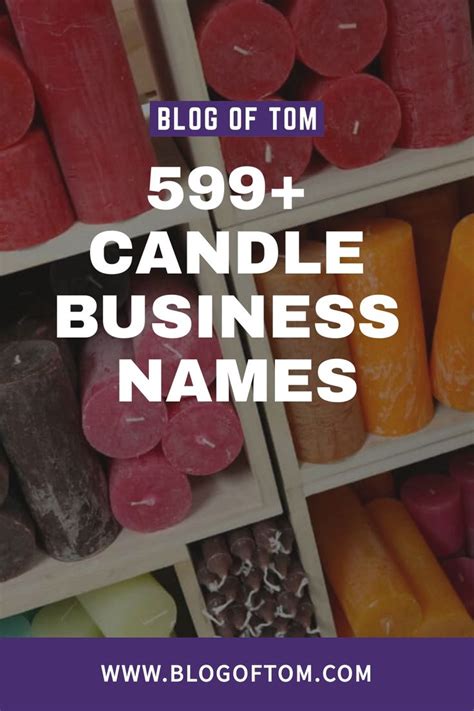 Creative Candle Business Names