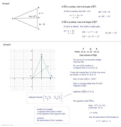 Medians And Centroids Worksheet Answers — db-excel.com