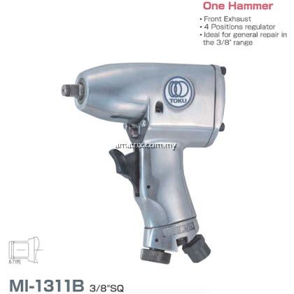 Toku Air Impact Wrench 3 8 3 0 7 0kg M One Hammer MI 1311B