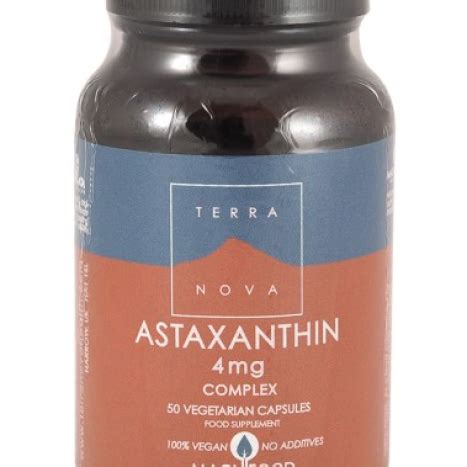 TERRA NOVA ASTAXANTHIN 4mg Complex Астексин комплекс антиоксидант x 50