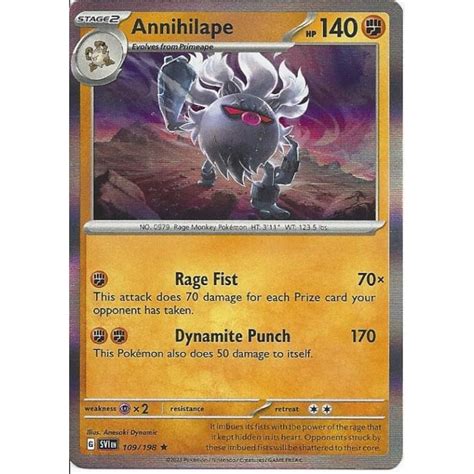 Annihilape Pokemon Trading Card Game Singles