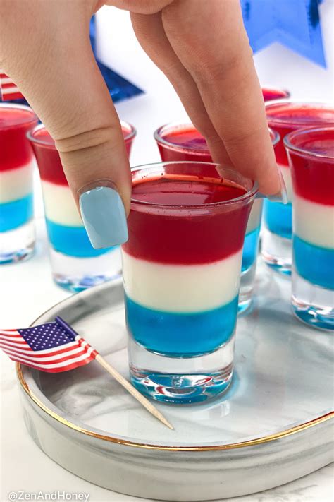 Patriotic Jello Shots Zen And Honey