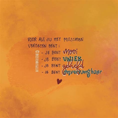 Brievenbusgeluk Op Instagram • Onvervangbaar • ©️ En Precies Dát Maakt Jou Zo Bijzonder