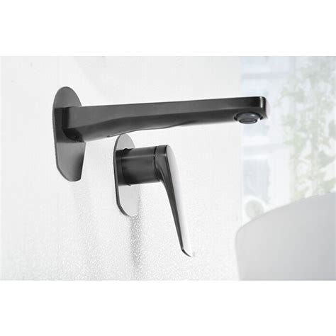 Imex Delos Grifo De Lavabo Empotrado Black Gun Metal Bauhaus