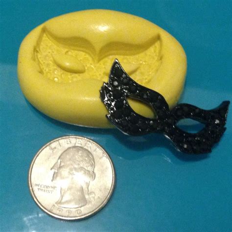 Fancy Mask Masquerade Small Silicone Mold Chocolate By Cupcakeluna