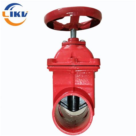 Industrial Grooved Fire Fighting Nrs Gate Valve With Feedback Signal