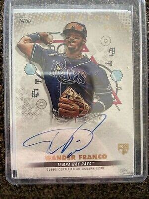 2022 Topps Inception WANDER FRANCO BRES WF Auto 015 130 RC Tampa Bay