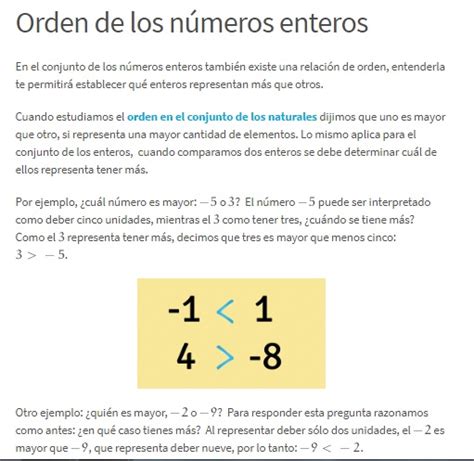 Tomi Digital Orden En Los N Meros Enteros