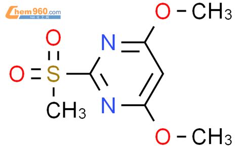 113583 35 0 4 6 二甲氧基 2 甲磺酰基嘧啶化学式结构式分子式molsmiles 960化工网