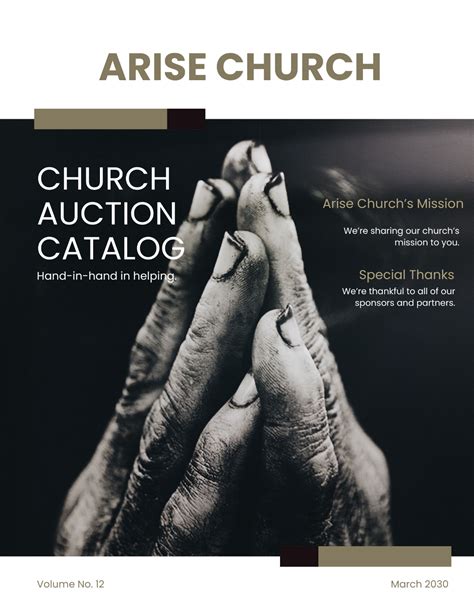 Free Auction Catalog Template to Edit Online