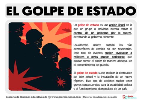 Qué Es Un Golpe De Estado Definición De Golpe De Estado