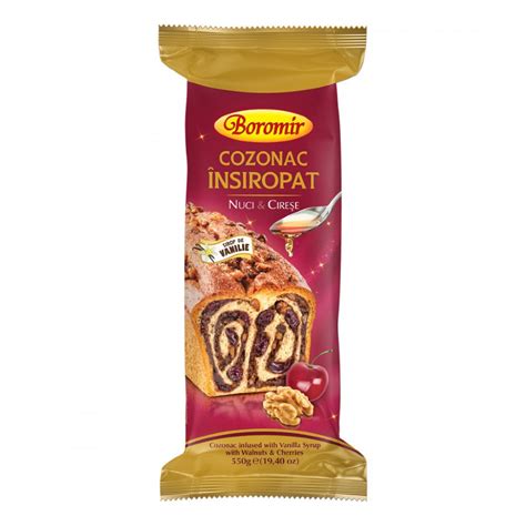 Cozonac Insiropat Boromir Cu Nuci Si Cirese 550 G Carrefour Romania