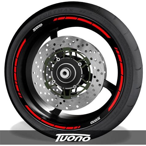 Pegatinas De Moto Adhesivos Para Perfil De Llantas Con Logo Aprilia Tuono