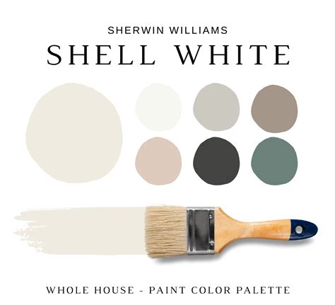 Sherwin Williams SHELL WHITE Color Palette NISH