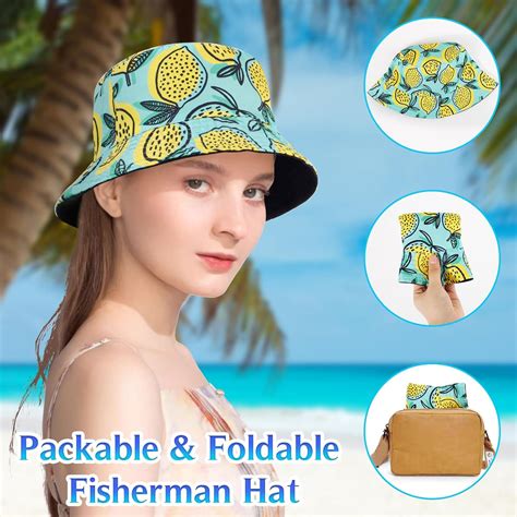 Hh Hofnen Sombrero De Pescador De Doble Cara Para Verano Playa