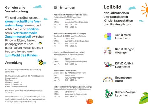 Leitbild Kindertageseinrichtungen Lauchheim