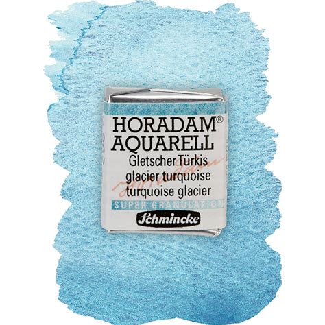 Schmincke Horadam Aquarell Artist Watercolor Glacier Turquoise Supergranulation Half Pan • Pris