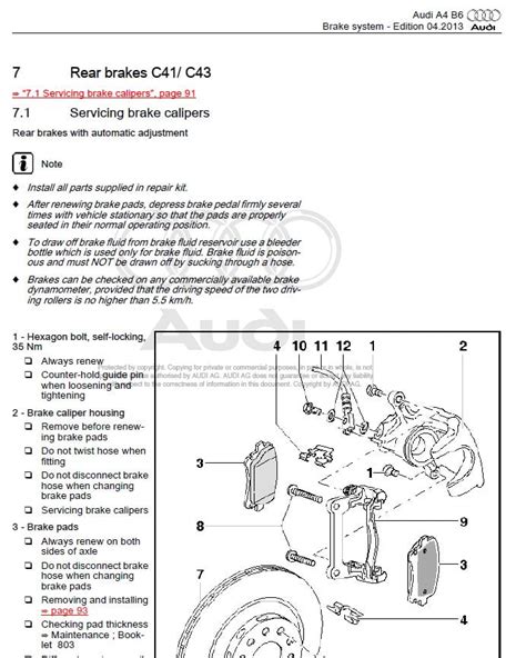 Audi A4 B6 2001 2006 Factory Manual Factory Manual