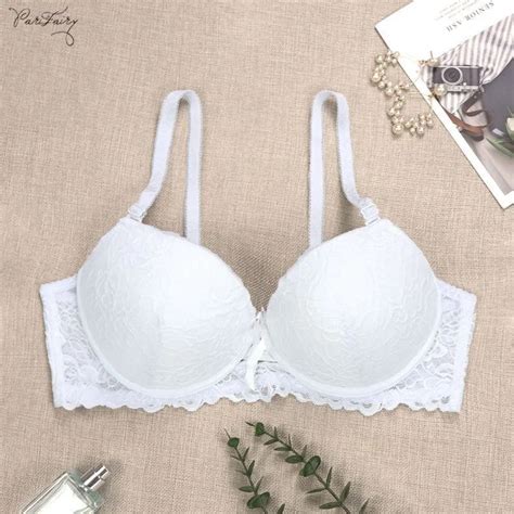 Parifairy Floral Lace Bra Cup C Padded Bra With Foam Push Up Bra With