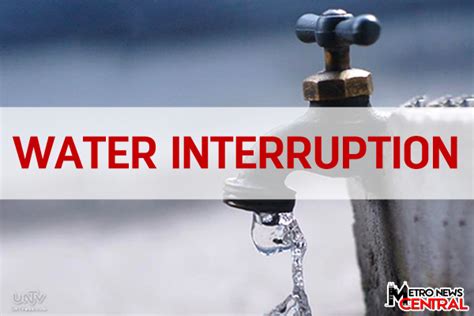 Advisory Water Interruption In Taguig