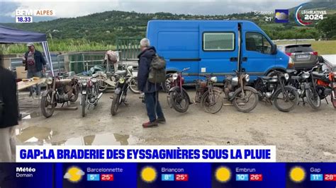 Gap la braderie des Eyssagnières perturbée par la pluie