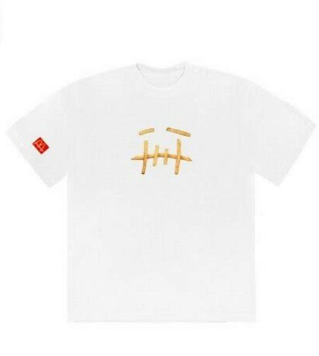 Travis Scott Cactus Jack Mcdonalds Fry Tshirt Size Large Dereks