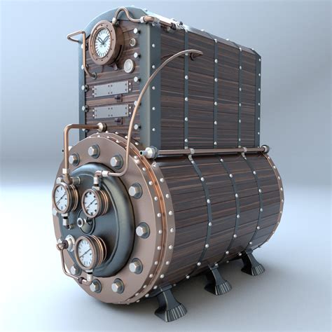 3d Steampunk Boiler Model