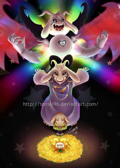 Asriel's true pacifist forms by Sonski96 on DeviantArt