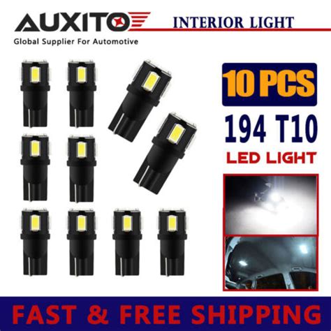 Auxito T Led Car License Plate Side Wedge Parker Light Bulb