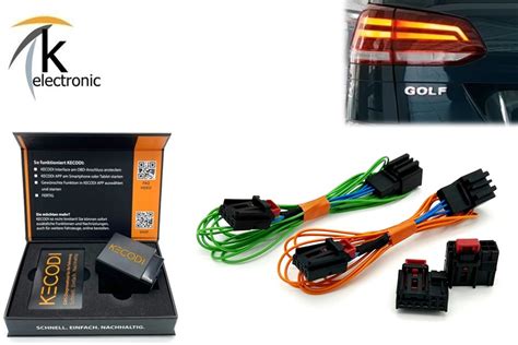 Vw Golf Variant Facelift Led R Ckleuchten Nachr Stpaket K Electronic