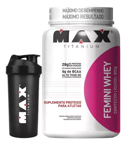 Femini Whey G Max Titanium Morango Mercadolivre