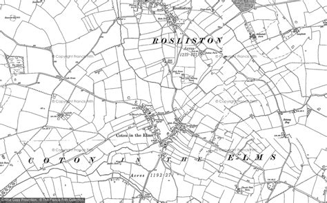 Old Maps of Coton in the Elms, Derbyshire - Francis Frith