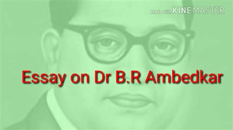 Essay On Babasaheb Ambedkar Youtube