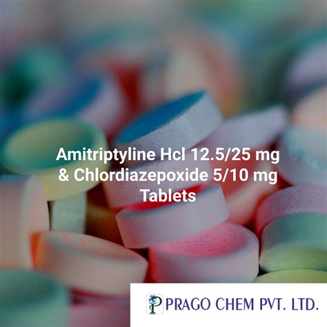 Amitriptyline Hcl 25 Mg Chlordiazepoxide 10 Mg Tablets Pharmint