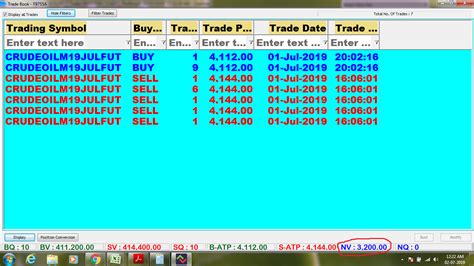 01 07 2019 Rs 3200 Profit In Crudeoil SAGA CONTRA TRADING