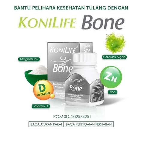 Jual KONILIFE BONE VITAMIN TULANG KALSIUM ISI 30 KAPLET MURAH Shopee