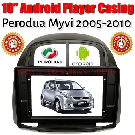 Android Player Casing Perodua Myvi Double Din Din