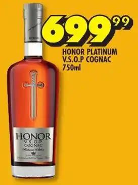 Honor Platinum V S O P Cognac Ml Offer At Shoprite Liquor