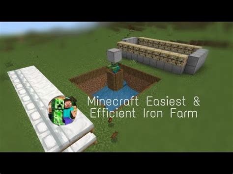 Minecraft Easiest Efficient Iron Farm Minecraft Iron Farm Creepy