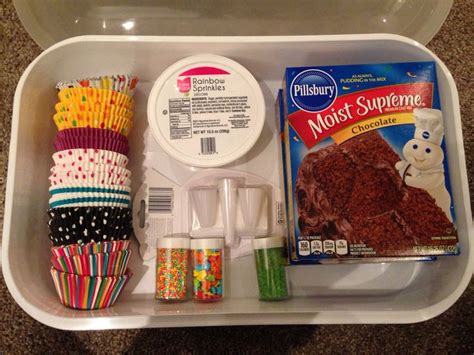 Diy Cupcake Making Kit Add All Of The Tools To Make Cupcakes Into A Cupcake Carrier And You