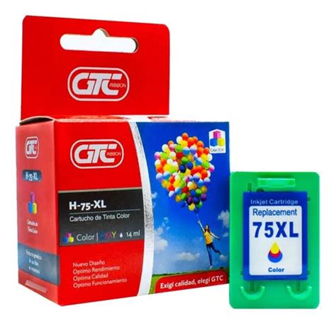 Cartucho De Tinta Alternativa Gtc Para Hp 75 Xl Envío gratis