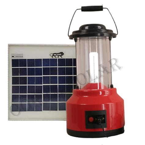 7 Watt Flourescent 7W CFL Solar Lantern 5500 Degree K 10 Watt Panel