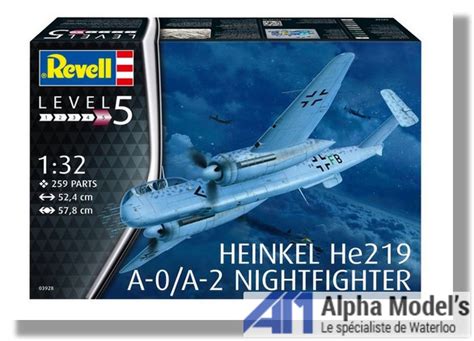 Revell 03928 Heinkel He 219 A 0 A 2 Nightfighter Alphamodels