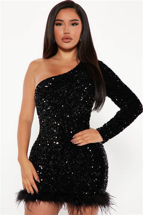 Giada Sequin Mini Dress Black Fashion Nova Dresses Fashion Nova