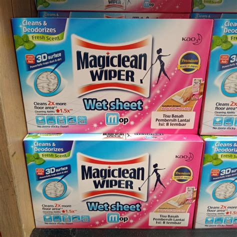 Jual Mur Magiclean Wipes Wet Sheet 8S Tisu Basah Pembersih Lantai