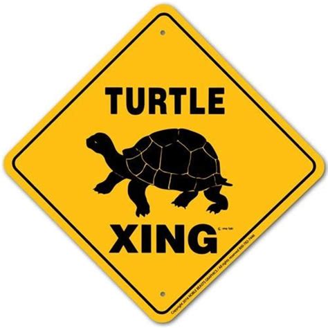 Turtle Crossing Signs Etsy