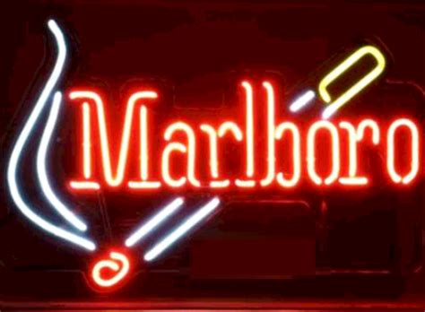 Mavin Marlboro Cigarettes And Match Smoke Neon Light Sign 17x14