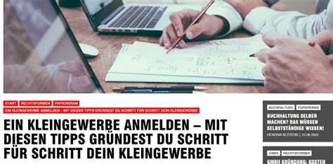 Gewerbeanmeldung Gewerbe Anmelden Von A Z Mit Anleitung