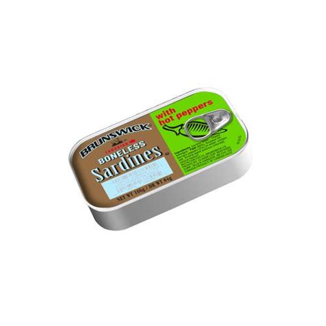 Brunswick Boneless Sardines In Oil And Hot Pepper 5 Pcs 106 G