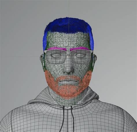 3d Model Realistic Human Face Model Vr Ar Low Poly Cgtrader